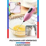 Mavi Renkli Mini El Mikseri, Süt Köpürtücü ve Çırpıcı Blender
