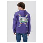 Mavi Rick and Morty Baskılı Kapüşonlu Sweatshirt -70493