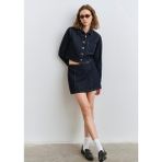 Mavi Rinse Denim Mini Etek 1310721-85481 - Lacivert - XS