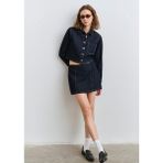 Mavi Rinse Denim Mini Etek 1310721-85481 - Lacivert