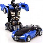 Mavi robot araba Otomatik Robota Dönüşen araba oyuncak mavi renk bomba fiyat