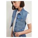 Mavi Rona Classic Denim Indigo Mavisi Jean Yelek Crop / Kısa Kesim 1110450-86815