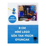 Mavi Samuray Master Time 8 cm Mini Lego Sök Tak Figür Oyuncak