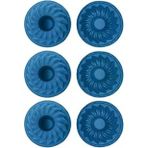 Mavi, Silikon Mini Kek Muffin Kalıbı, 7X3 Cm, Bpa İçermez, Fırında Kullanılır, Makinede Yıkanabilir, 6 Adet
