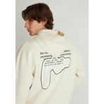 Mavi Sırt Baskılı Beyaz Sweatshirt 0S10286-70055 Beyaz-70055 S