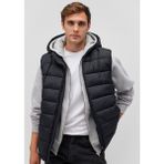 Mavi Siyah Kapüşonlu Şişme Yelek 010442-900 Erkek Normal Kalıp Hafif ve Rahat Kullanım İçin - 3XL