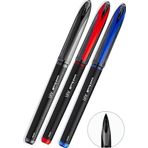 Mavi Siyah Kırmızı Pilot Kalem 3 Adet Uniball Air Mikro 0.5 Mm Roller Pilot Kalem Uba-188-M Roller Uçlu Likit Mürekkep
