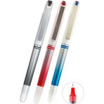 Mavi Siyah Kırmızı Pilot Kalem 3 Adet Uniball Eye Needle 0.7 Mm İğne Uçlu Pilot Kalem Ub-187S İğne Uçlu Likit Mürekkep