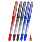 Mavi Siyah Kırmızı Pilot Kalem 5 Adet Uniball Eye Needle 0.5 mm İğne Uçlu Pilot Kalem Ub-185 S İğne Uçlu Likit Mürekkep