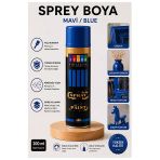 Mavi Sprey Boya 200 Ml 1 Adet Südor Hızlı Kuruyan Renkli Profesyonel Canlı Renk Ahşap Plastik Demir Metal Porselen Cam