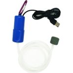 Mavi Stil Taşınabilir Mini USB Akvaryum Balık Tankı Oksijen Hava Pompası Sessiz Enerji Tasarruflu Kompresör Sucul Terraryum Aksesuarları (Yurt Dışından)