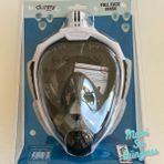 Mavi Su Dünyası Full Face Maske Şnorkel Set Takımı Beyaz Renk S/m - Mavi Su Dünyası - S - M