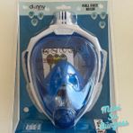 Mavi Su Dünyası Full Face Maske Şnorkel Set Takımı Mavi Renk S/m - Mavi Su Dünyası - S - M