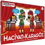 Mavi Su Dünyası Hacıvat ve Karagöz Oyunu - Renkli