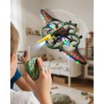 Mavi Su Dünyası Uzaktan Elde Özel Kumandalı Uçak Dinozor Dron | 2.4ghz 360 Derece Dönebilen | LED Işıklı | Otomatik Iniş Kalkış - Renkli