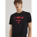 Mavi - Superman Baskılı Siyah Tişört 066875-900 Siyah