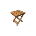 Mavi Trend Ahşap Katlanır Tabure 1 Adet 30 cm x 36 Xm - Kare