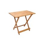 MAVİ TREND Dekoratif Ahşap Katlanır Masa Piknik Balkon Masası 70cm X 60cm