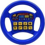 Mavi Türkçe Sesli Müzikli Eğitici Çocuk Oyuncak Direksiyon - EGC-403 - Pembe