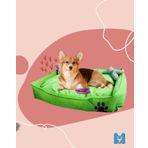 Mavi Vitrin Yıkanabilir Köpek Yatağı Büyük Boy Ultrasoft Silikon Elyaf Dolgulu (YEŞİL)