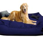 Mavi Vitrin Yıkanabilir Ultra Soft Köpek Yatağı Large (Büyük Irklar İçin) (Lacivert)