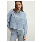 Mavi Vivi 90lar Açık Jean Gömlek Crop / Kısa Kesim -86442 1210244