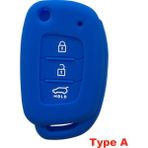 Mavi Yazın Hyundai Solaris Accent IX25 Creta Elantra IX35 Tucso Verna I10 I20 I40 Anahtarlık Araba Aksesuarları Key Case (Yurt Dışından)