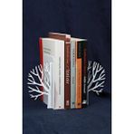 Mavienerji Ağaç Desenli Kitap Tutucu, Ev Ve Ofis Dekoratif Estetik Kitap Tutucu, Ağac Desenli Kitaplık Tutucu Beyaz