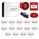 Mavigard Maxlogic 14’Lü Konvansiyonel Yangın Alarm Seti 100 Metre Kablo Dahil