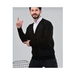 MaviMoure ÇİFT ÇELİK ÖRGÜ DÜĞMELİ CEPLİ ÇEKET