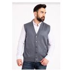 MaviMoure Erkek İndigo Düğmeli Yelek
