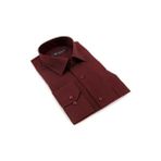 Mavimoure Erkek Klasik Kesim Kısa Kol Gömlek - 3XL - 03R-Bordo