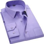 Mavimoure Erkek Klasik Kesim Uzun Kol Gömlek - 3XL - Lila