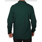 Mavimoure Polo Yaka Uzun Kollu Pamuklu Uzun Kol Polo Yakalı T-Shirt - Nefti Yeşili - 9 - 10 Yaş