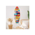 Mavion Australia Renkli 100x33 cm Dekoratif Sörf Tahtası