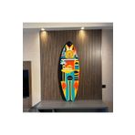 Mavion Las Vegas Renkli 75x25 cm Dekoratif Sörf Tahtası