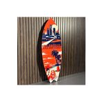 Mavion Los Angeles Renkli 75x25 cm Dekoratif Sörf Tahtası
