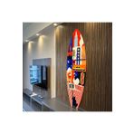 Mavion New York Renkli 100x33 cm Dekoratif Sörf Tahtası