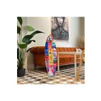 Mavion Paris Renkli 75x25 cm Dekoratif Sörf Tahtası