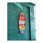 Mavion Romaina Renkli 100x33 cm Dekoratif Sörf Tahtası
