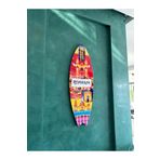 Mavion Romaina Renkli 75x25 cm Dekoratif Sörf Tahtası