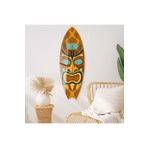 Mavion Tribal Mask 2 Renkli 100x33 cm Dekoratif Sörf Tahtası