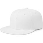 Maviş Tuhafiye Hip Hop Snapback Cap Modern Beyaz Şapka Logosuz - Standart