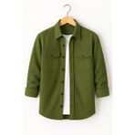 mavisima erkek giyimi Erkek Haki Kaşe Oduncu Overshirt Ceket – Rahat Kalıp Yeni Sezon Kışlık Moda Trend