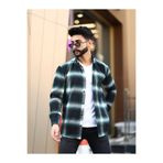 mavisima erkek giyimi Erkek Yeşil Siyah Çizgili Oduncu Gömlek – Rahat Kalıp Yeni Sezon Kışlık Moda Trend