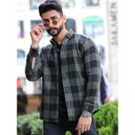 Mavisima Erkek Giyimi Haki Renkli Oduncu Gömlek Erkek Slim Fit Düğmeli Yaka Trend Stil Uzun Kol