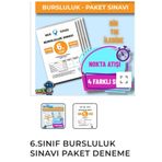 Mavitikli Yayıncılık MAVİTİKLİ CRF Akademi 6.Sınıf PYBS- İOKBS Bursluluk Sınavı 4'lü Paket Deneme