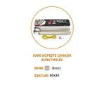 Mavitrend Kare Küpeşte Alüminyum Balkon Çamaşır Kurutmalık 80x30 Mm Gri