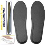 Mawrond Rahat, Yumuşak, Ayağın Şeklini Alan, Memory Foam Insole, Spor, Casual Ayakkabı Tabanlığı ( Siyah, 45 Numara )