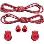 Mawrond Yuvarlak, Akıllı, Kilitle, Tak-Bırak, Elastik Bot, Spor Ayakkabı Bağcığı, 100 Cm, 1 Çift - Kırmızı